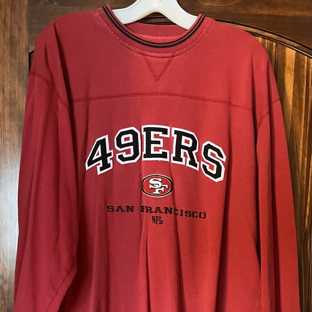 NFL San Francisco 49ers Long Sleeve Shirt Size Large